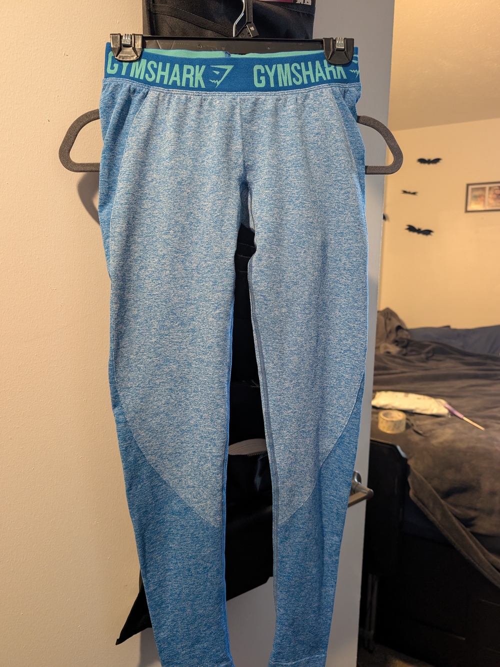 Gymshark Women's Blue Marl Performance Leggings